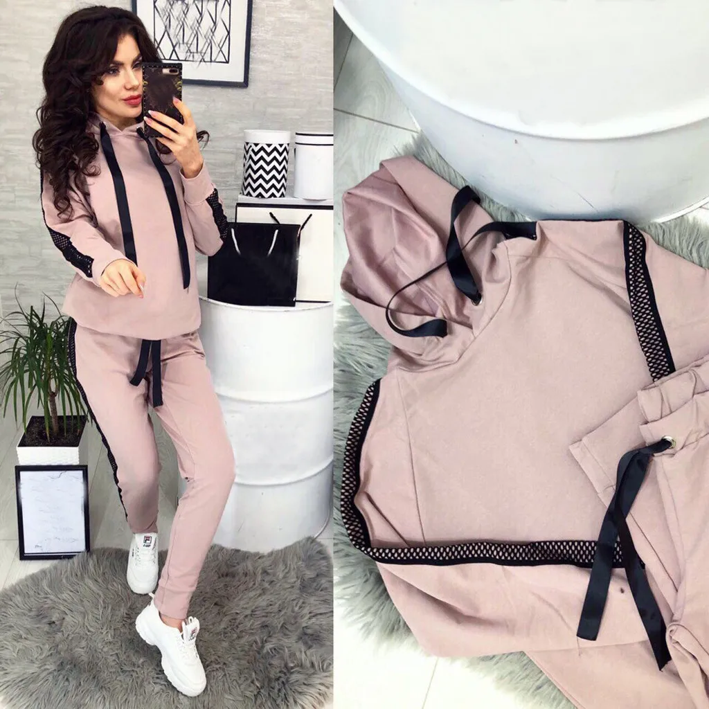 Женский комплект из 2 предметов топ и штаны женская одежда новый спортивный