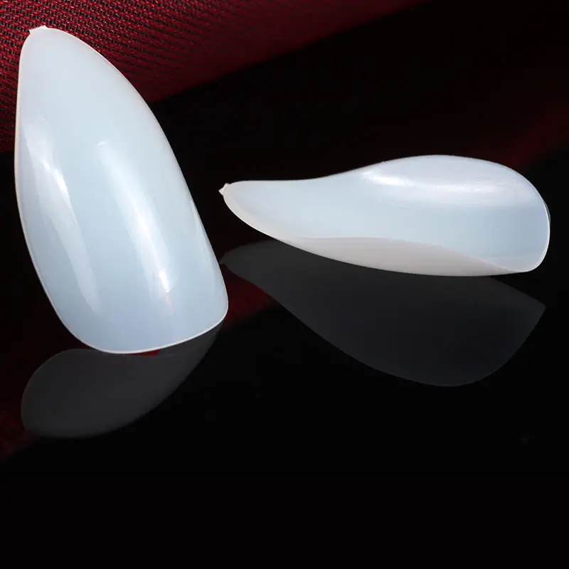 500 шт./упак. натуральный Цвет овальной формы с острым носком полностью накладные