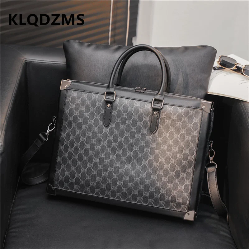 KLQDZMS Classic Men's Business Briefcases Casual Men's Messenger Travel  Handbags Male Vintage Bag Fashion Men's Document Bags