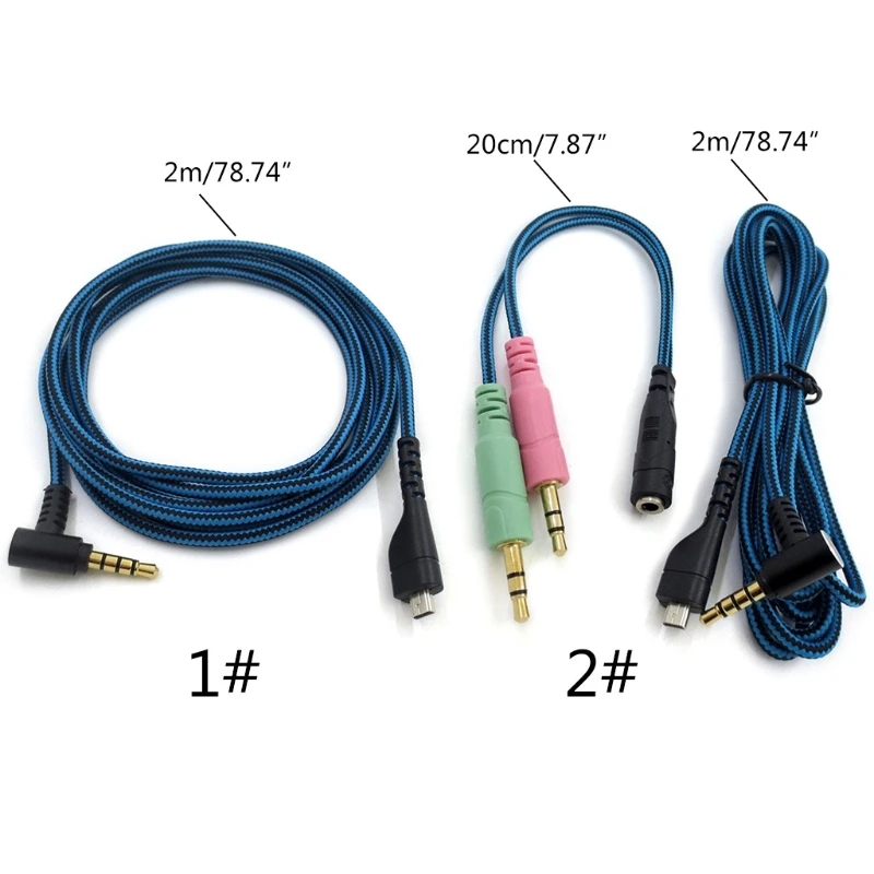 3.5mm 2M Nylon Audio Earphone Cable for SteelSeries Arctis 3/5/7 Headset Gaming Headphone Headset
3.5mm 2M Nylon Audio Earphone Cable for SteelSeries Arctis 3/5/7 Headset Gaming Headphone Headset