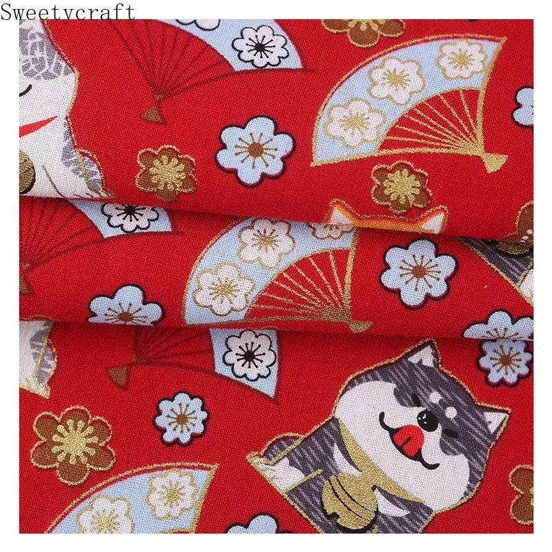 150х100смшиба ину собака печать бронзовая хлопчатобумажная ткань шитье стеганая