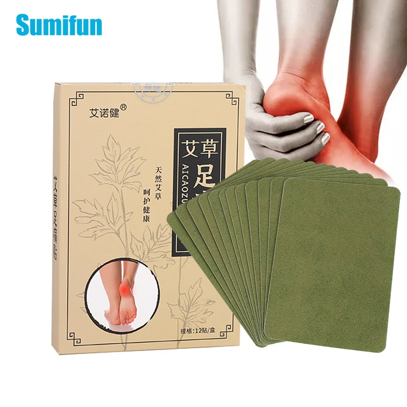 

12pcs/box Heel Pain Plaster Pain Relief Patch Herbal Bone Spurs Achilles Tendonitis Patches Foot Care Treatment Stickers