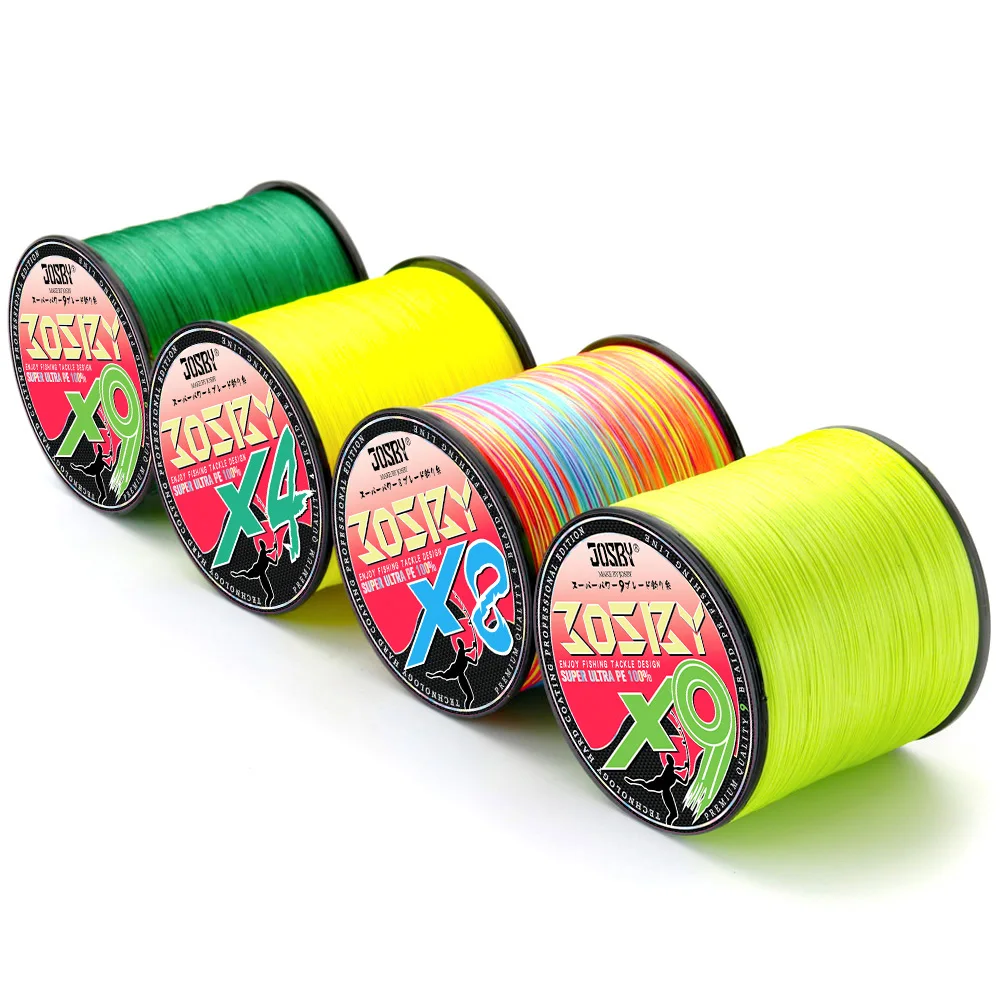 Плетеная рыболовная леска высокой плотности 9 нитей 8 300 м мультифиламентная ПЭ