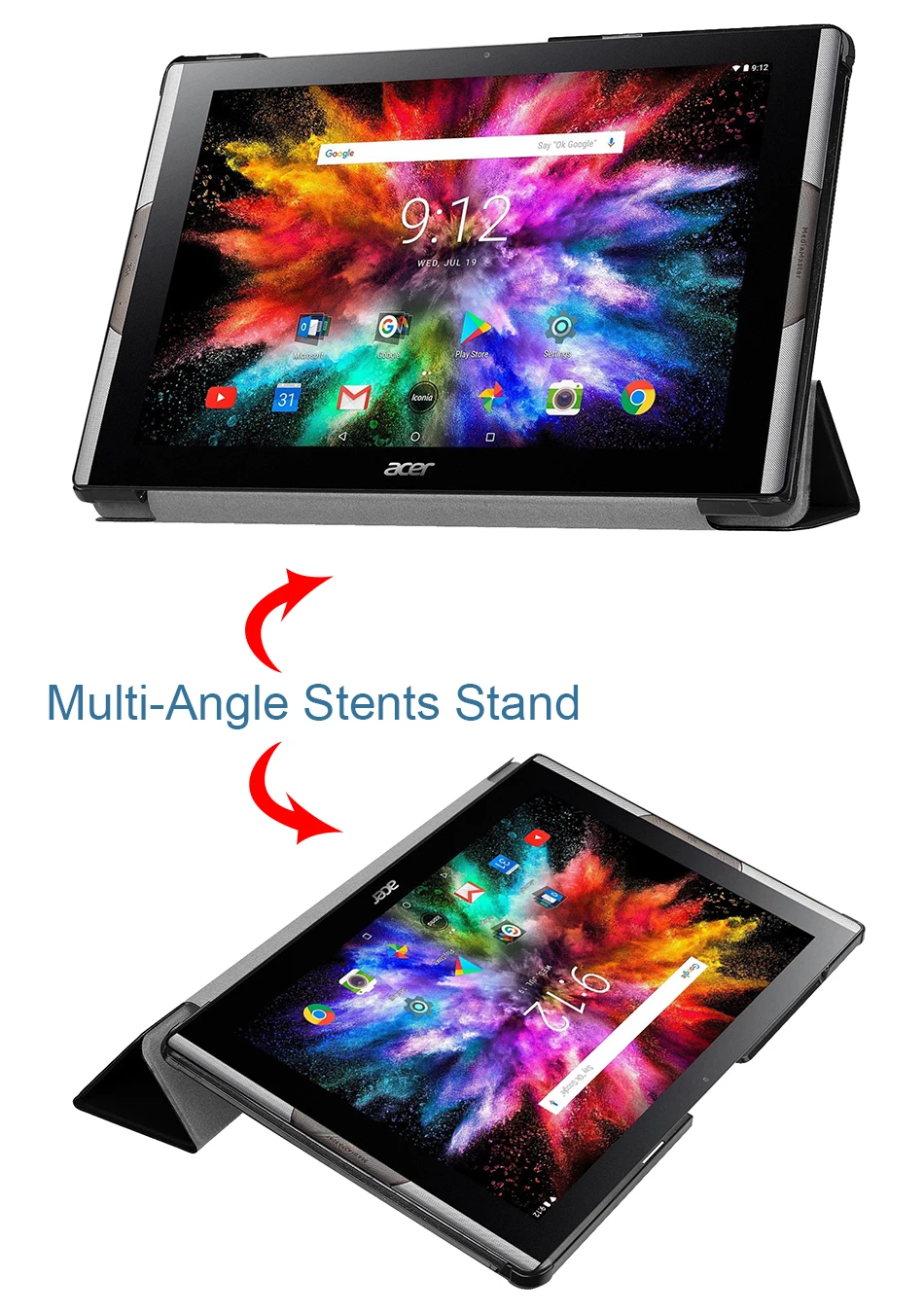 MTT чехол для планшета для acer Iconia one 10 A3-A50, 10,1 дюймов, чехол, тонкий чехол с изображением животных из искусственной кожи, магнитный чехол-подставка, защитный чехол