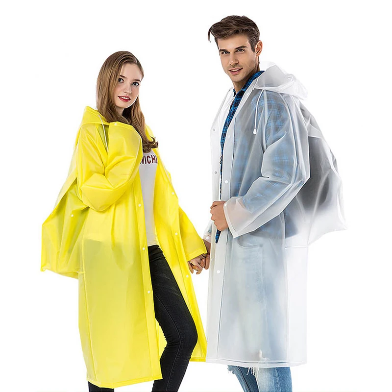 Мужской женский мужской прозрачный дождевик EVA для взрослых утолщенный