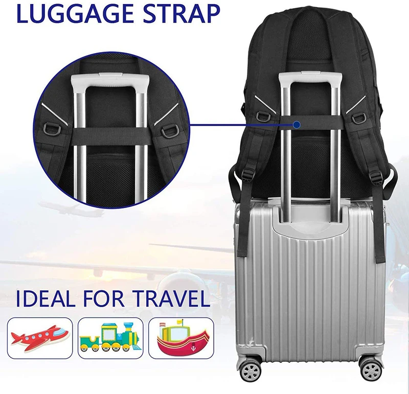 Рюкзак Matein с зарядным устройством черный рюкзак 18 4 дюйма прочный для женщин