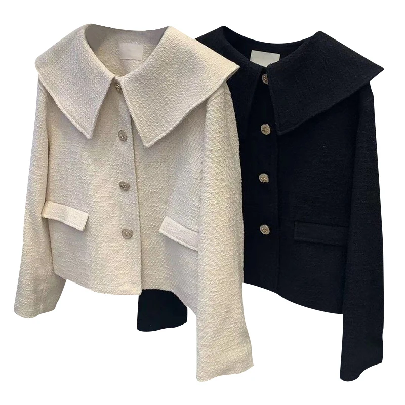 

South Korea's new autumn 2020 doll with large lapel tweed jacket