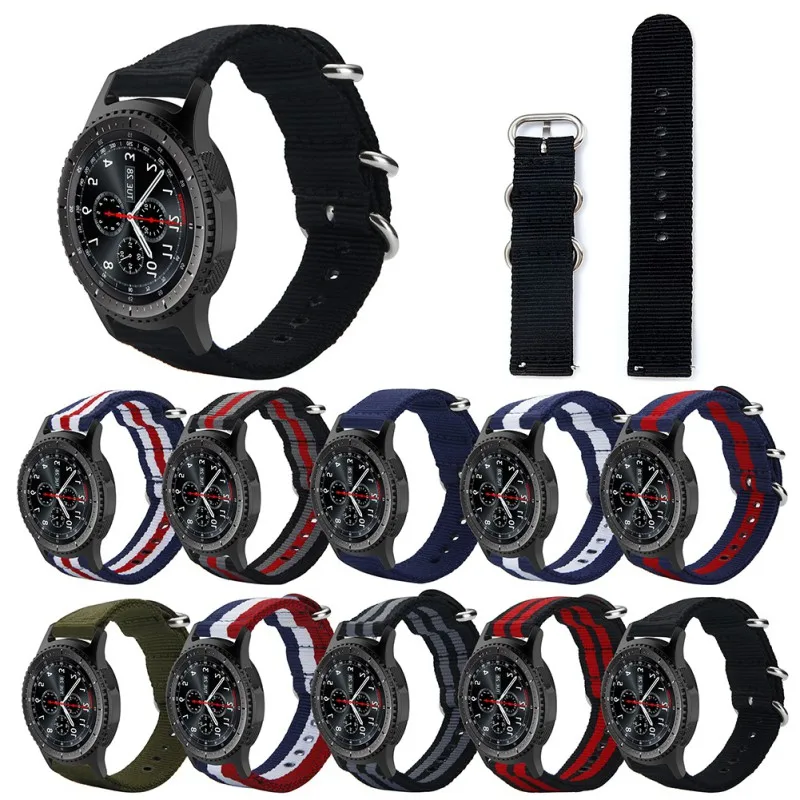 Watch Strap For Samsung Gear S3 Classic Frontier Canvas Wristwatch Wristband Replacement Accessories | Наручные часы