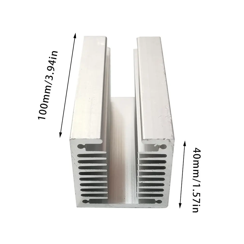 

1pcs Aluminum heatsink LED heatsink 40x40-100mm heat sink Aluminum profiles Aluminum color Chassis radiator
