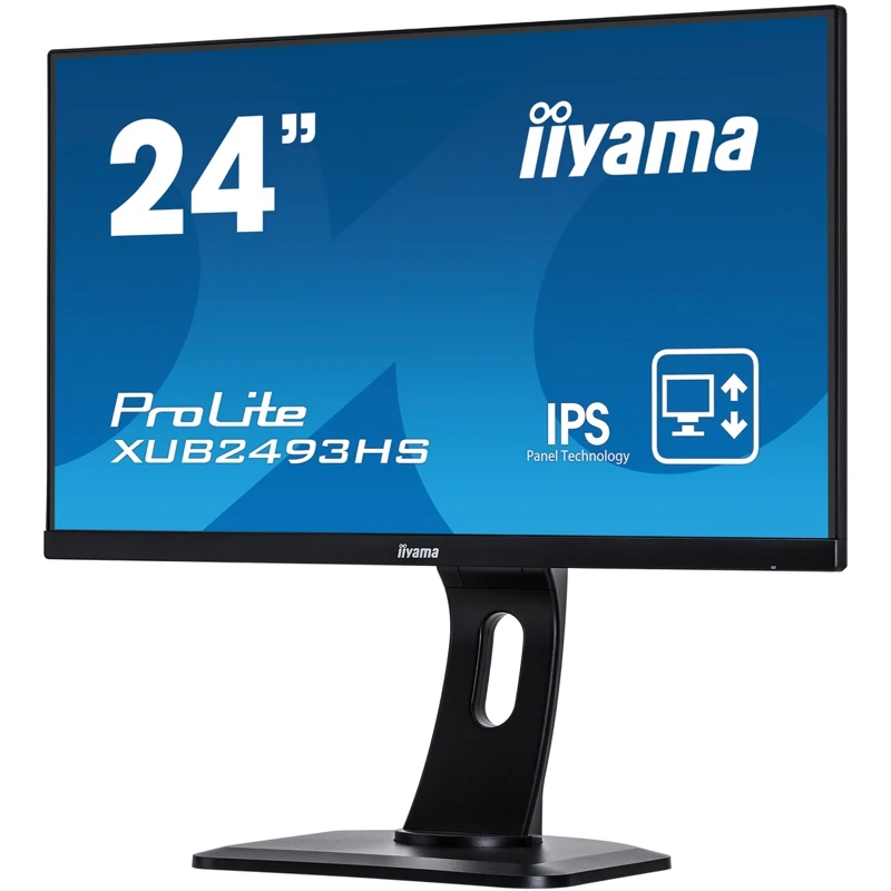 Монитор Iiyama 23.8&quot ProLite XUB2493HS B1 черный IPS LED 4ms 16:9 HDMI DisplayPort M/M Mat HAS Pivot|Мониторы| |