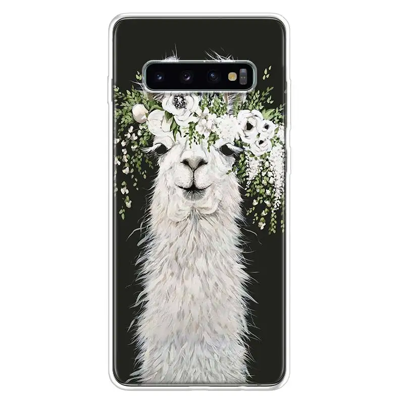 Лама ламы альпаки чехол для Samsung Галактики A50 A70 A30 A20E A10 A40 A51 A71 M30S A10S A20S A6 A7 A8 A9 + плюс