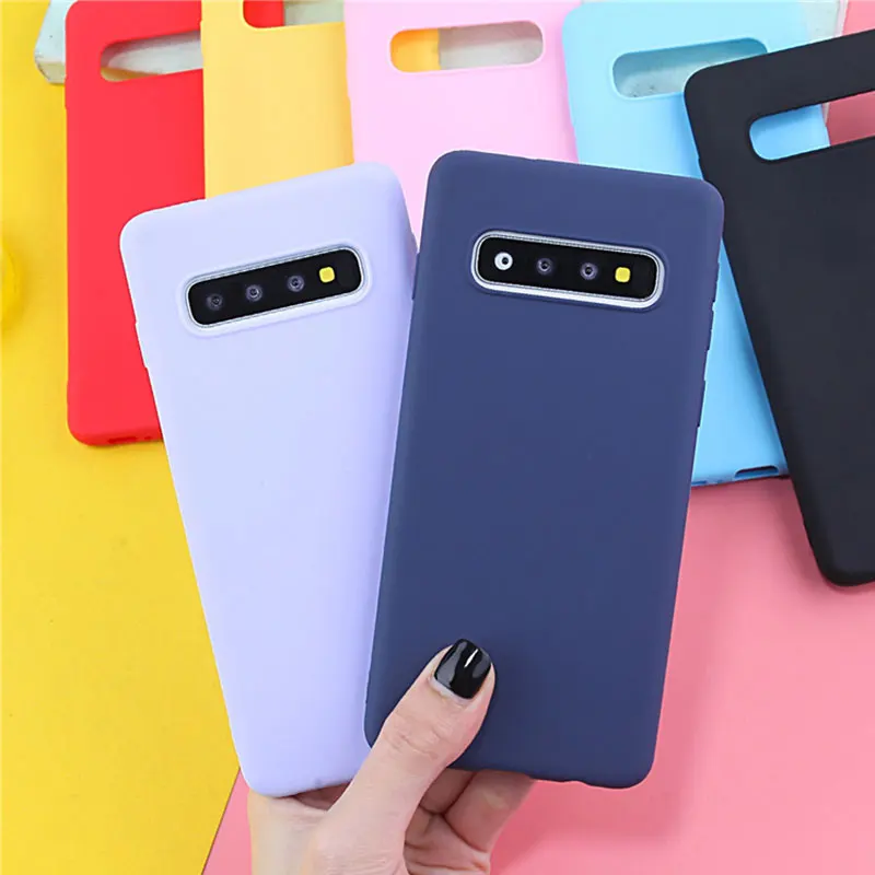 Мягкий силиконовый чехол карамельных цветов для Samsung Galaxy A11 A21 A01 A10 A40 A50 A70 A51 A71 S7 edge