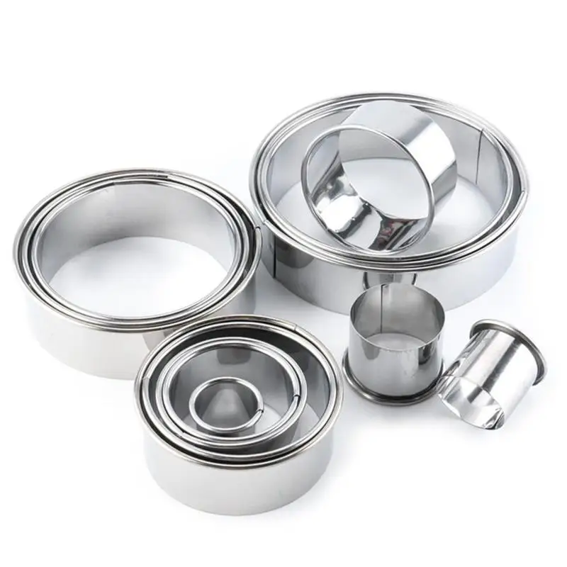

14PCS Cookie Cutter Stainless Steel Round Shape Biscuit Cutter Cookie Mold Set DIY Baking Tools