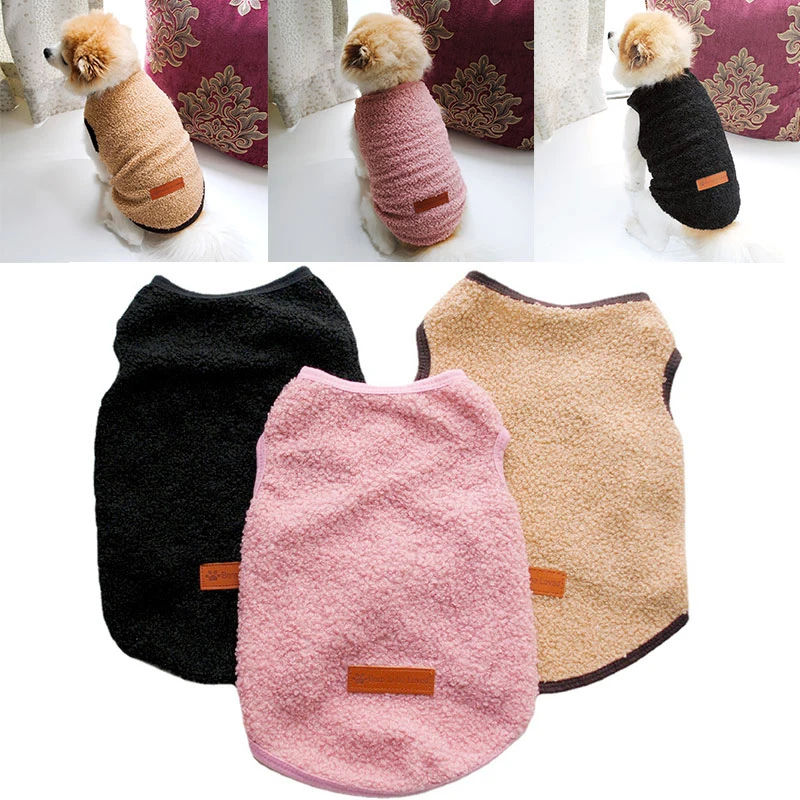 

Universal Skin-friendly Pet Vest Solid Color Vest Comfortable Warm Vest Teddy Cashmere Cute Pet Supplies Delicate Dog Vest