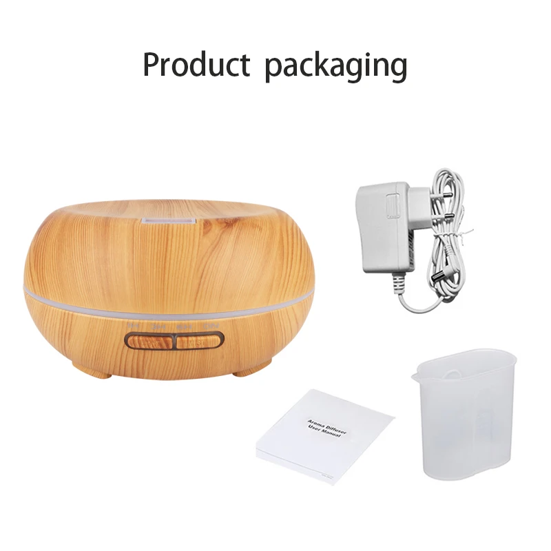 

200ml Air Humidifier Oil DiffusersWood Grain Ultrasonic Humidifier for Office Home Bedroom Living Room
