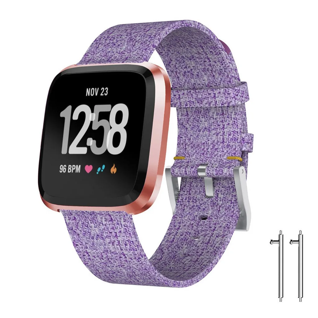 Ouhaobin ремешок для Fitbit Versa 2 Band Роскошные тканые тканевые ремешок сменный Браслет для Fitbit Versa 2 ремешок 910#2