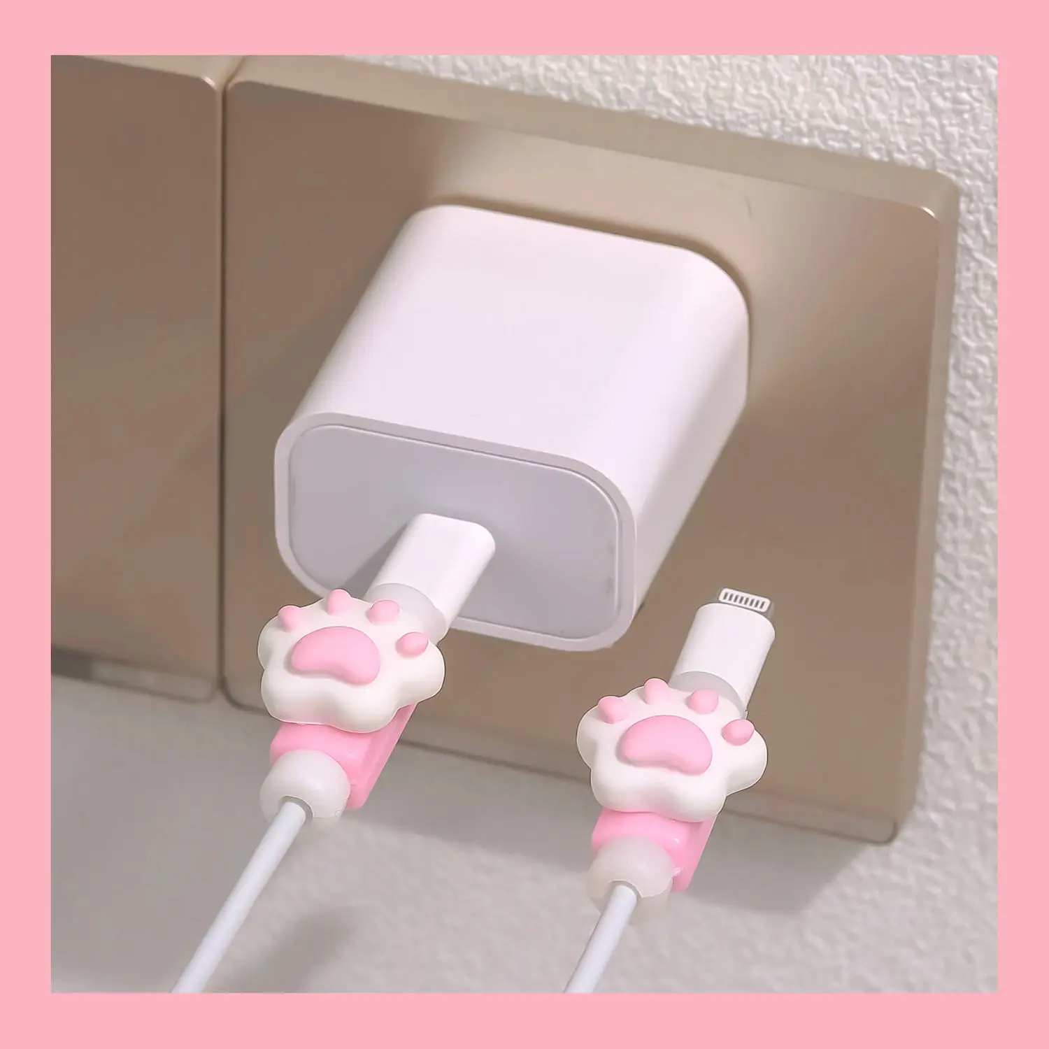 Милая защита кабеля с мультяшными животными для Iphone Usb-кабель держатель зажим