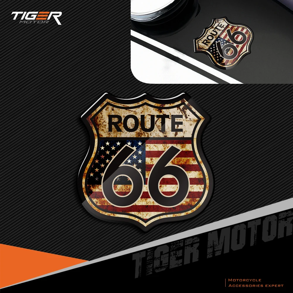 3D наклейки для мотоцикла US The Times Route 66 Harley индийский мотоцикл|Наклейки и стикеры| |