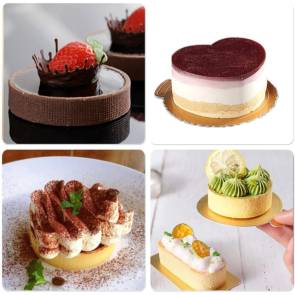 10/5/2pcs Circular Quiche Tart Ring Mousse Cake Mould Porous French Dessert Circle for Kitchen Pastry Baking Decor Tools | Дом и сад