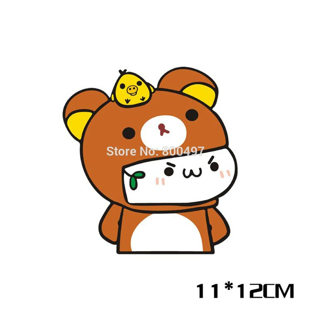 Новый дизайн мультфильм милый медведь Rilakkuma автомобильные наклейки для Tesla VW Toyota