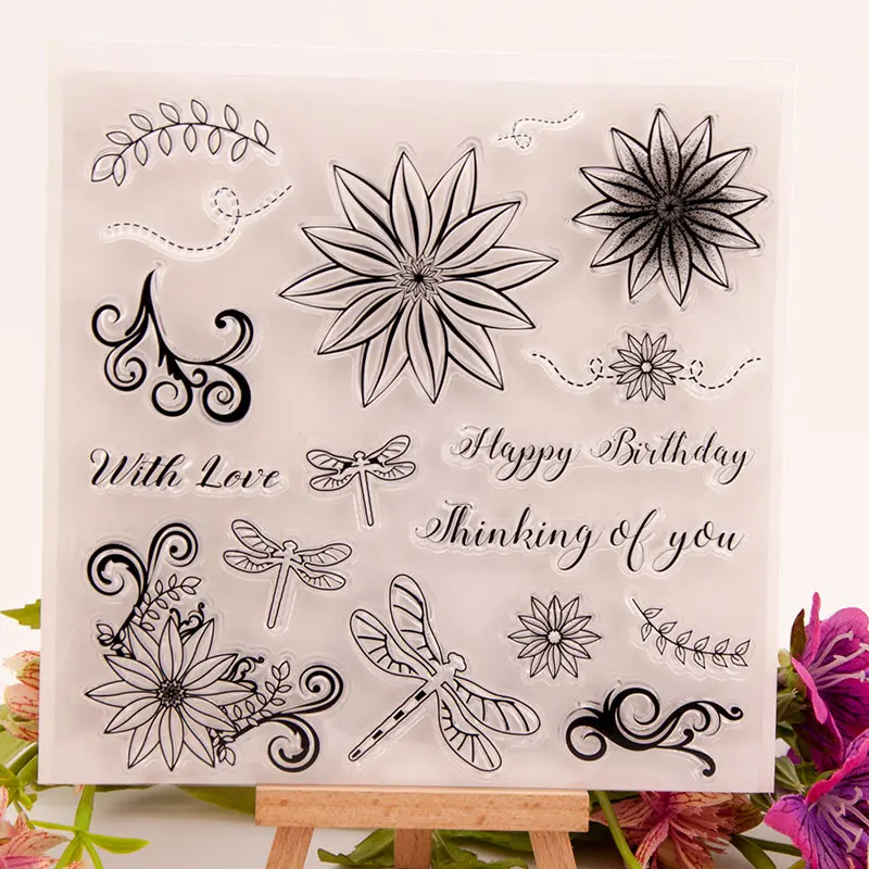 

Весенний цветок, прозрачные штампы, резиновый штамп для Сделай Сам, скрапбукинг, открытка, альбом, фотобумага, новинка 2020, марки, украшение р...