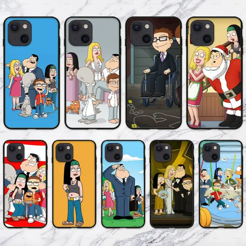 

Мультяшный Американский милый-D-папа-Забавный чехол для телефона iPhone 11 12 Mini 13 Pro XS Max X 8 7 6s Plus 5 SE XR чехол