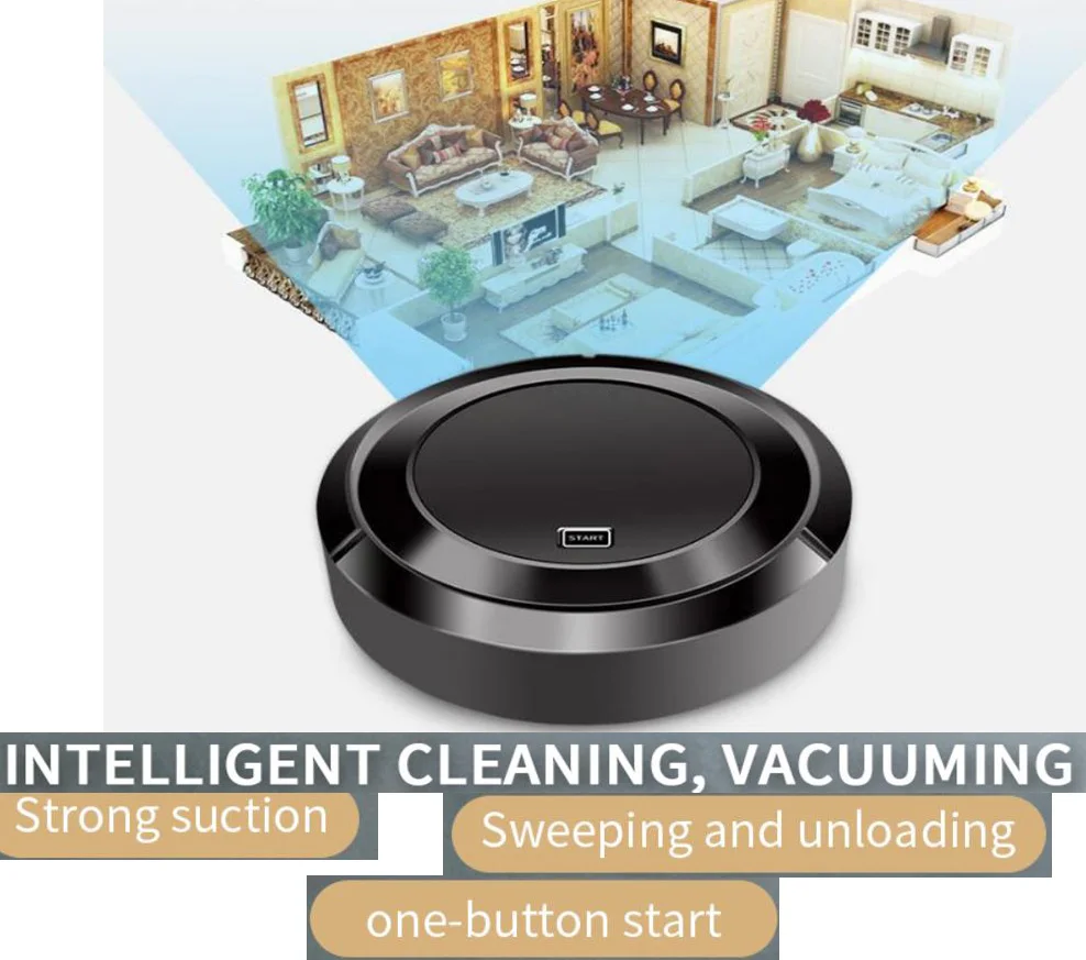 Креативный автоматический подметальный робот-пылесос с USB зарядкой беспроводной