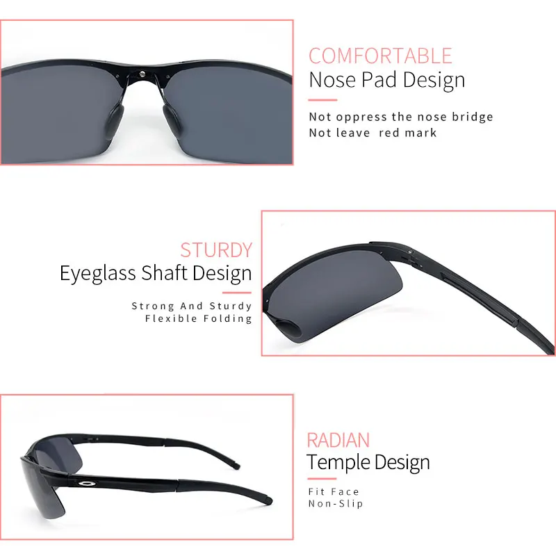 

LUCIDIE New Oversized Square Frameless Sunglasses Men 2021 Brand Design Eyewear Male Vintage Big Frame Sun Glasses UV400 Goggles
