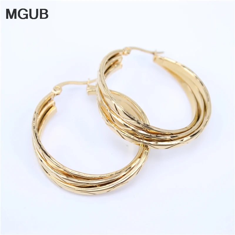 3 шт. женские серьги из нержавеющей стали|circle earrings|steel circle earingssteel earring |