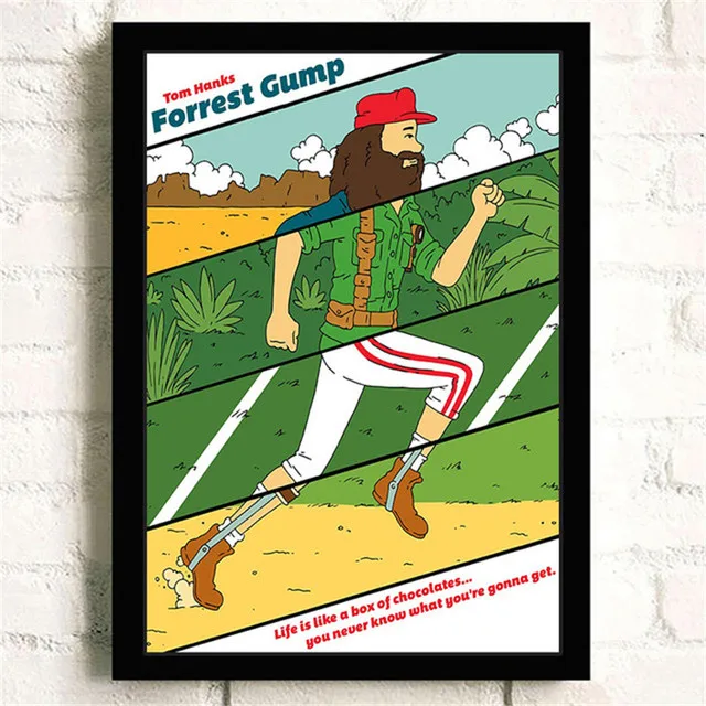 

Forrest Gump Classic Movie Hd Star Wall Art Decoration Canvas Oil Painting Art Prints Nordic Decor Cafe Bar Hotel Room Poster