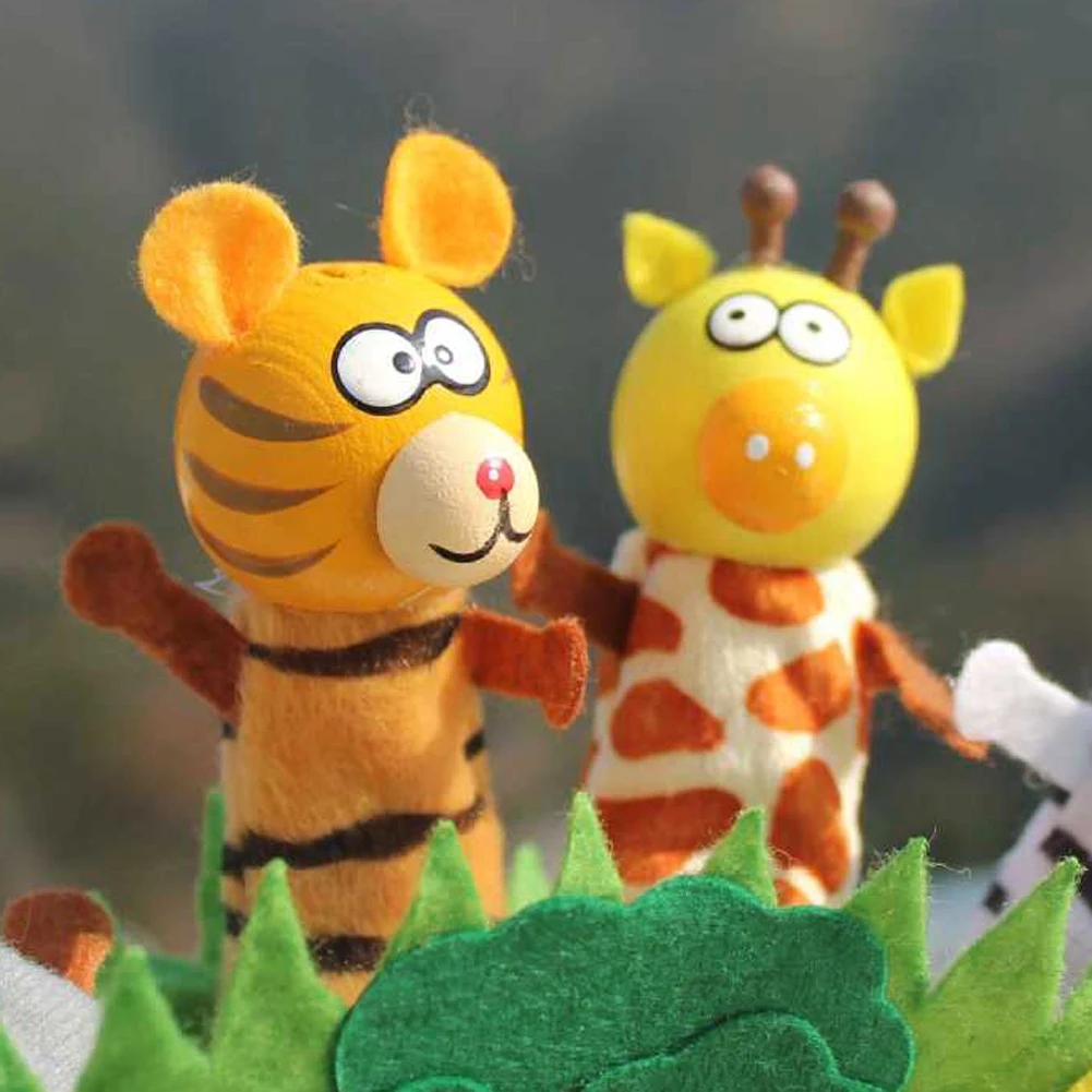 

Children Animal Cartoon Hand Puppets Finger Puppets for Kids Baby Animals Gloves Dolls Toys Bedtime Stories Family Game