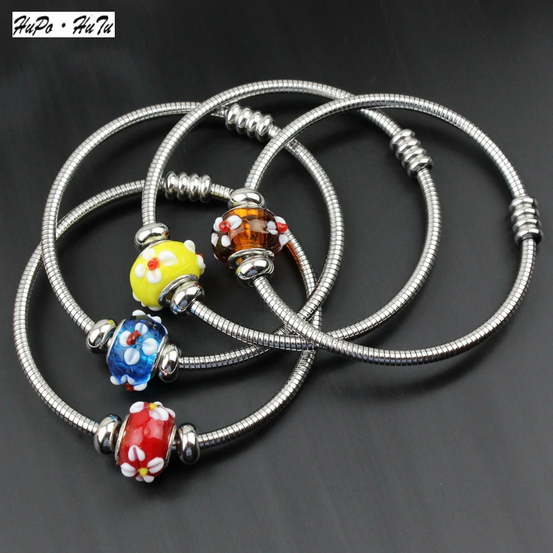 Пружинное кольцо из стальной проволоки серии Pan деформируемые стеклянные бусины