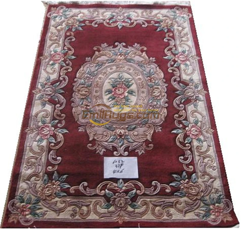 

Большой цветочный античный французский ковер ручной работы, ковры для бегунов в этническом стиле, шерстяные вязаные ковры