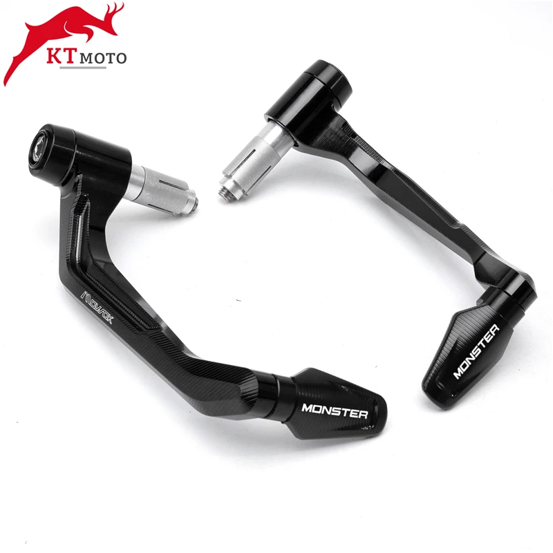 Для DUCATI Monster 821 695 696 797 1200 1200S 1100/S ручки руля с ЧПУ концы + защита рычагов тормозной