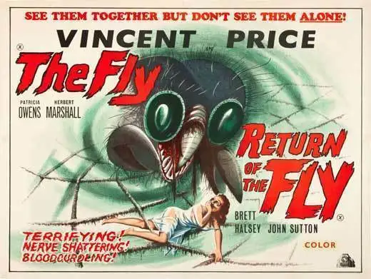 

RETURN OF THE FLY FILM MOVIE METAL TIN SIGN POSTER WALL PLAQUE