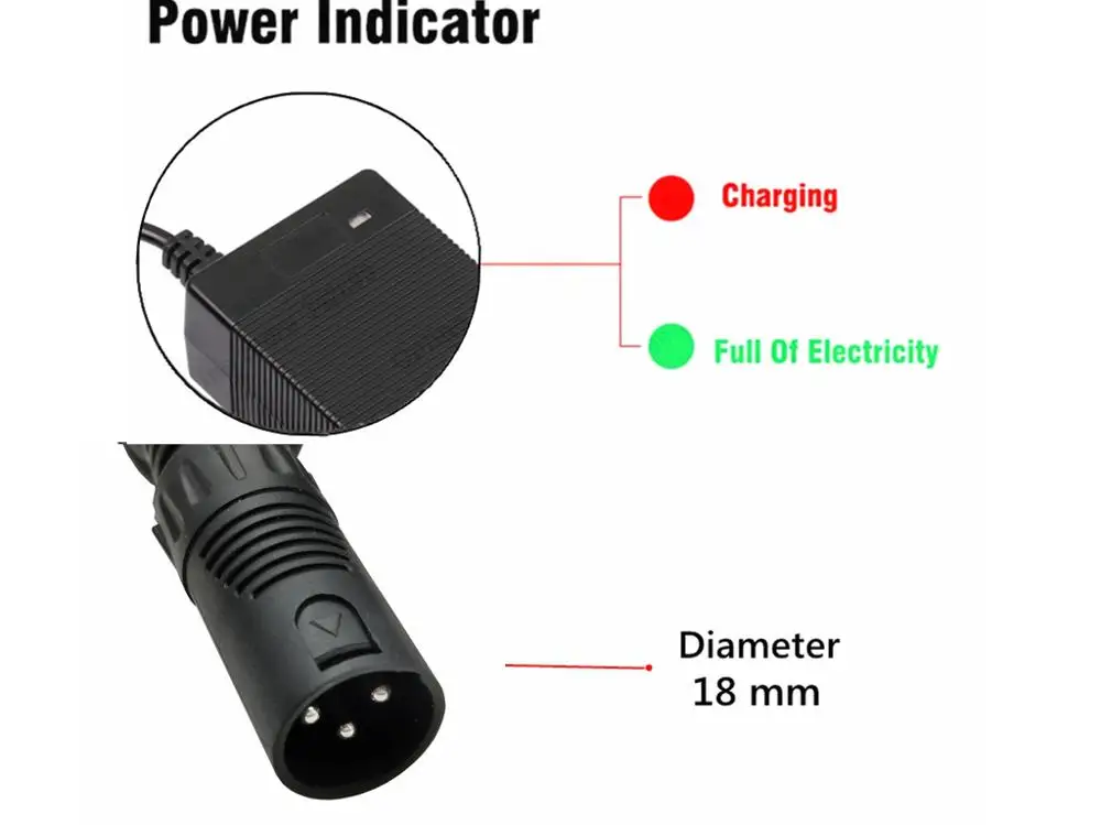 Зарядное устройство для скутера 67.2V2A 60 В 1 шт. с XLR3 p | Электроника