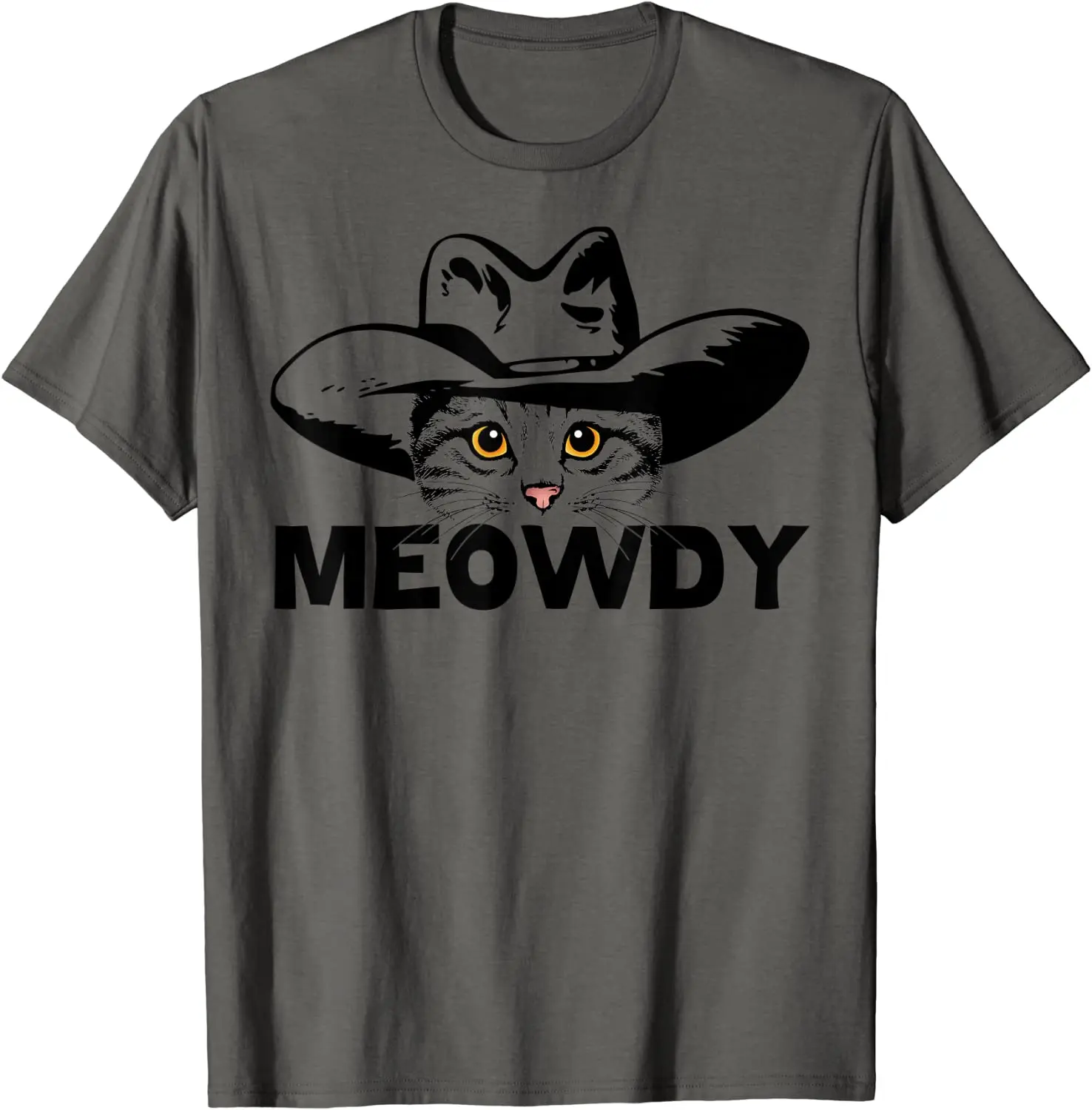 

2021 T Shirt Women Kawaii Summer Tops T-shirt Tee Shirt Unisex Meowdy - Funny Mashup Between Meow and Howdy - Cat Meme T-Shirt