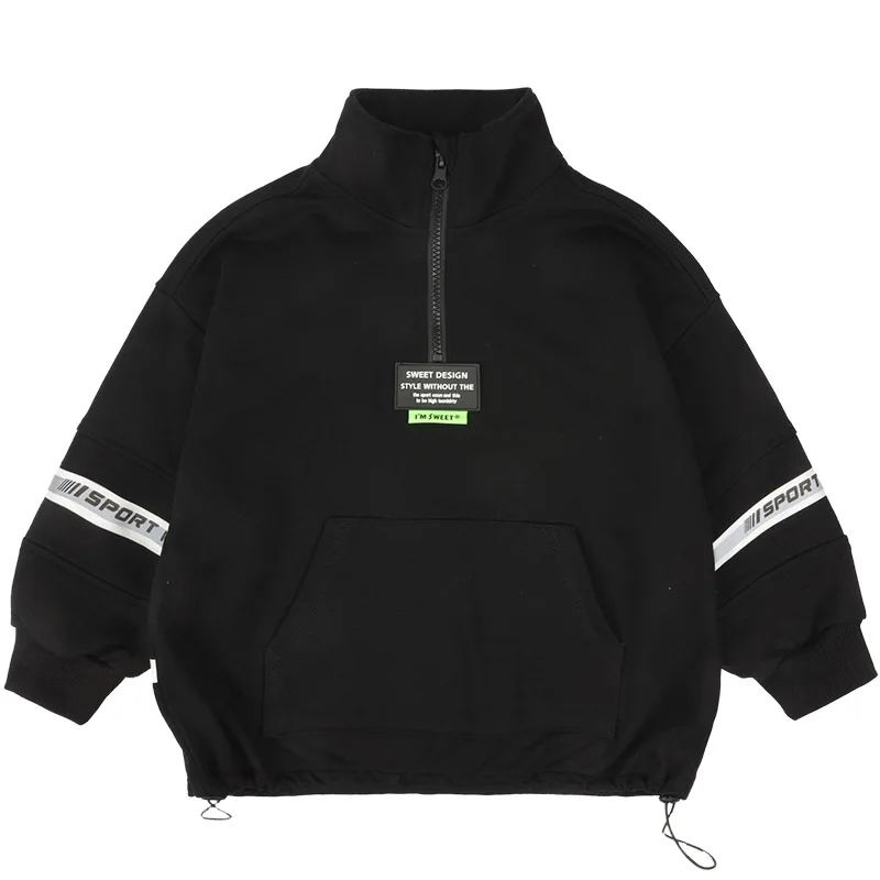

Cool Zipper Spring Autumn Boys Sweatshirts Jacket Coat KidsOutwear Children Clothes Tops Teenager Gift High Quality