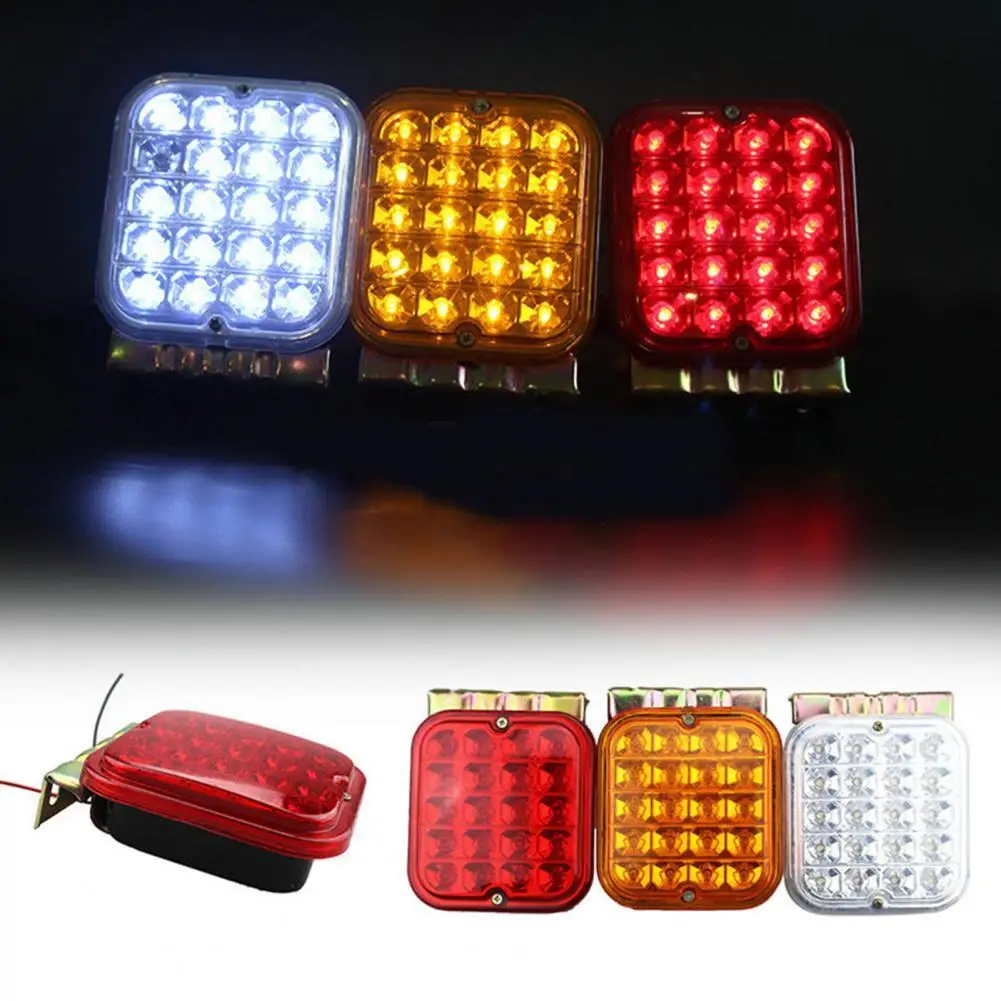 

2Pcs HL-N-009 Trailer Tail Light RV Boat Truck Turn Signal LED Iron Fog Lamp