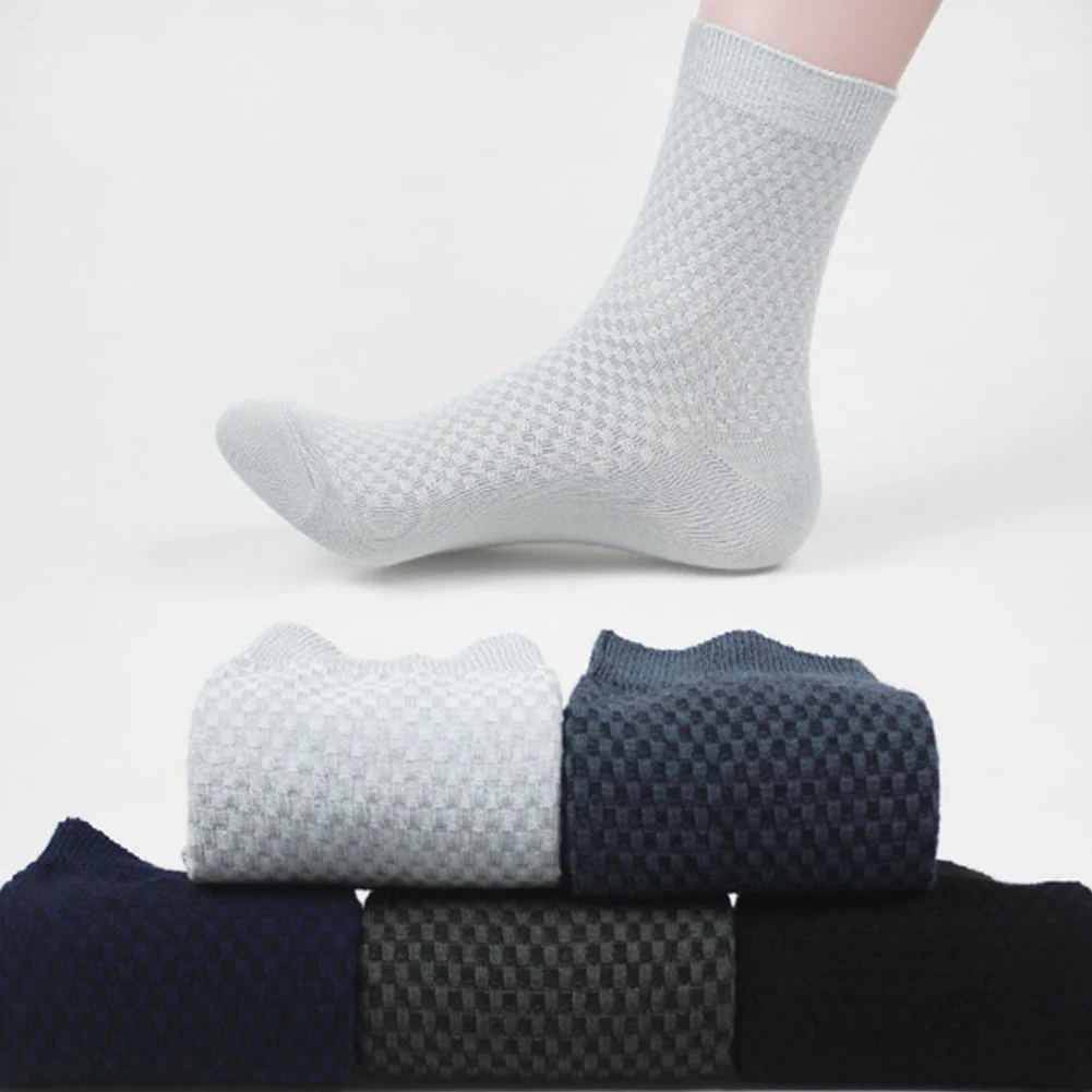 

1 Pair Men Bamboo Fiber Socks Casual Business Anti Bacterial Deodorant Breatheable Man Low-cut Liners Sock