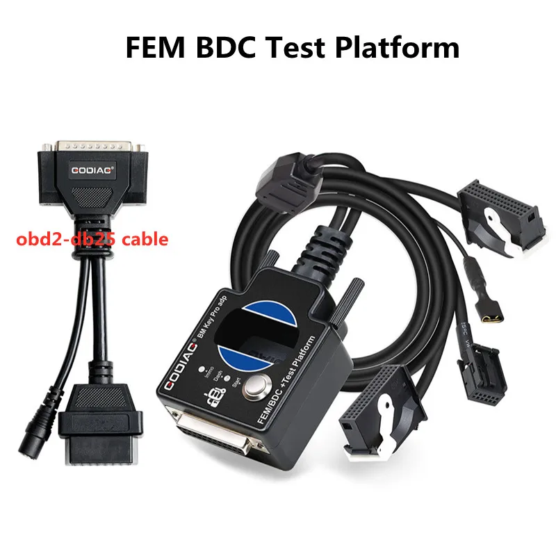 Тестовая платформа для BMW FEM BDC, программирование с кабелем OBD2 на DB25, работа с Godiag GT100/Xhorse VVDI2/Autel IM608/CGDI