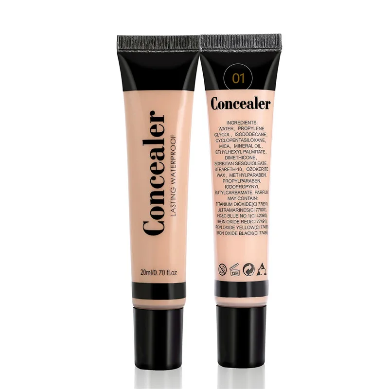 Full Cover 6 Colors Liquid Concealer Makeup 20ml Eye Dark Circles Cream Face Corrector Waterproof Make Up Base Cosmetic | Красота и