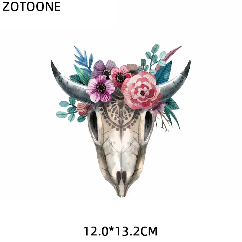 ZOTOONE, Рождественский олень, термонаклейки для одежды, вышитая аппликация, сделай сам, Термофутболка - Цвет: 628