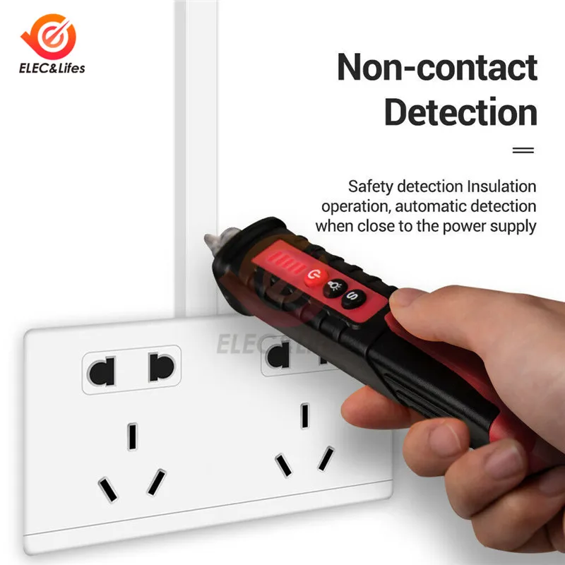 

Digital Non-contact AC Voltage Detector Meter 12V-1000V Pen Volt Current Test Pencil Electric Indicator AC Voltage Tester