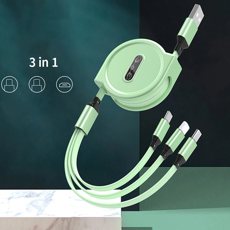 

3 в 1, USB-кабель для зарядки и передачи данных