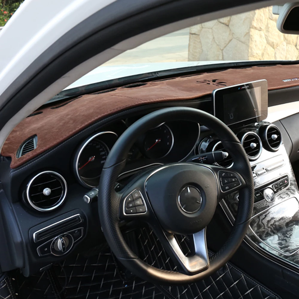 Для Mercedes Benz C Class W205 GLC- автомобильный чехол на приборную панель, Солнцезащитный коврик, накладка на подушку, аксессуары для интерьера
