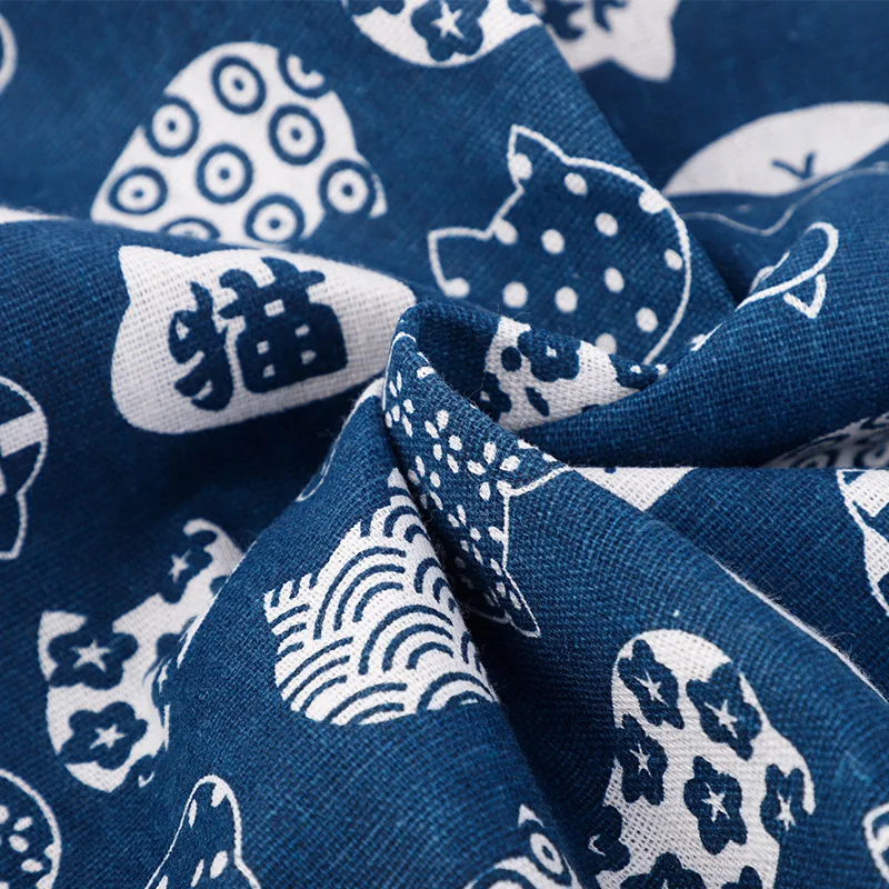 100*150 см мультяшная кошка льняная ткань мульти цветок хлопковая подушка домашняя
