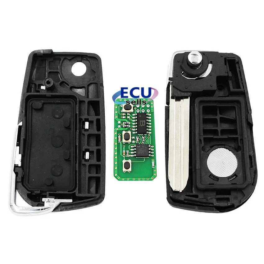 Обновленный флип дистанционный ключ для Toyota Camry Corolla Hilux 3 кнопки 4D67 433,92 МГц B41TA B42TA