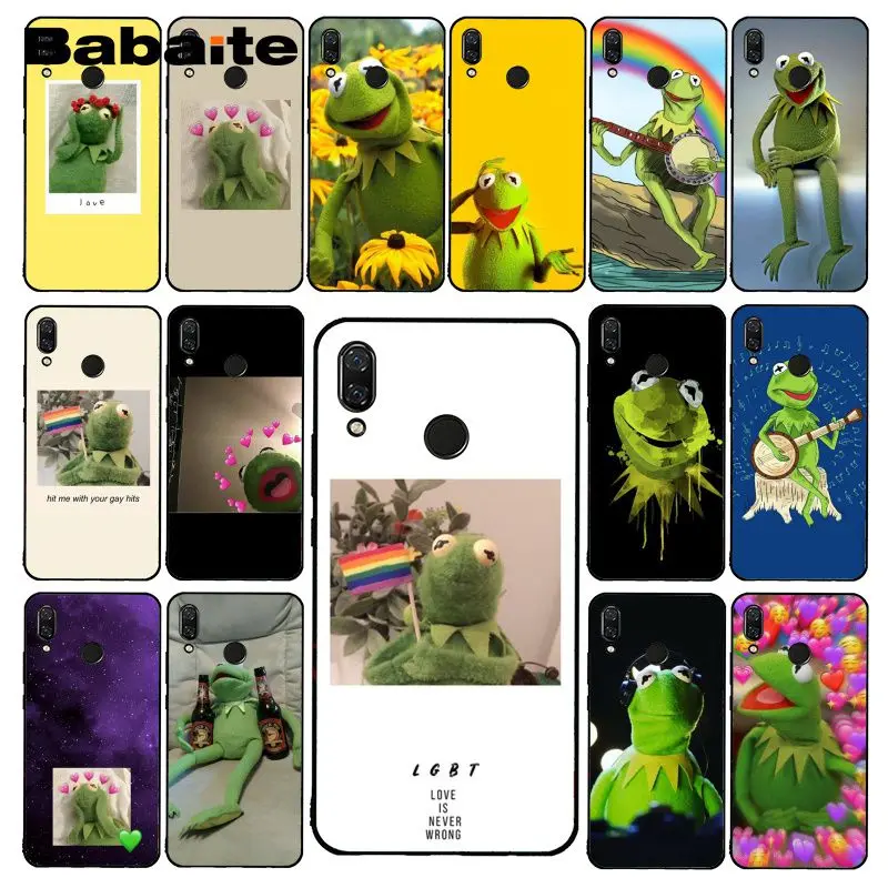 Забавный милый чехол для телефона Babaite Kermit the Green frog геев Xiaomi Redmi8 4X 6A 9 Go Redmi 5 5Plus Note8T