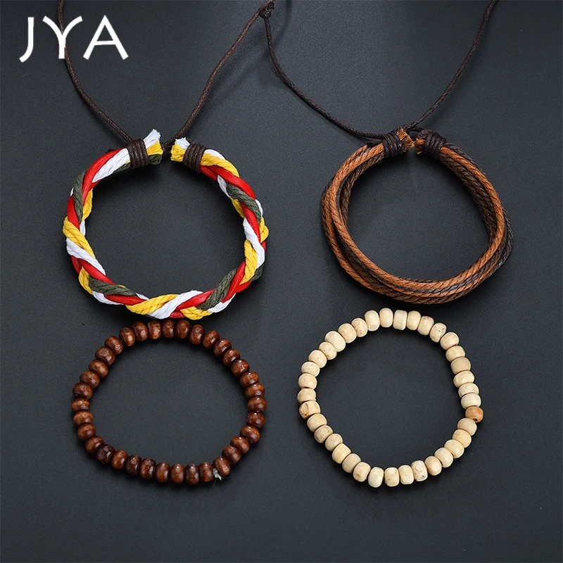 Cpop Новейшие цвета ручная вязка браслет ручной работы для мужчин Многослойные